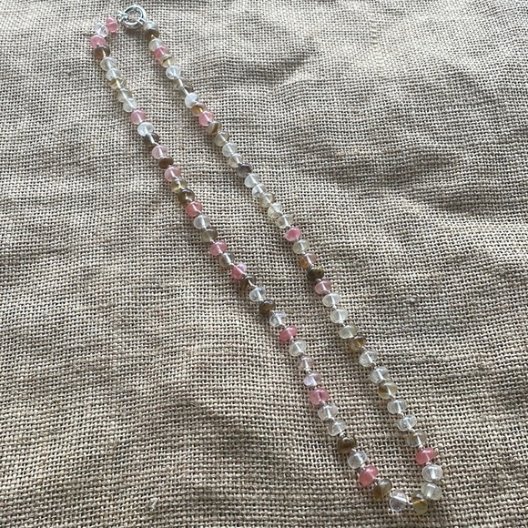 Watermelon quarts Stone Knotted Necklace New In Style 2023 In style Beads - Picture 7 of 11